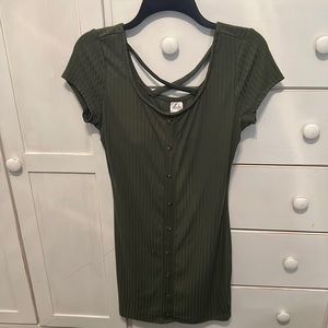 Army Green Bodycon Dress